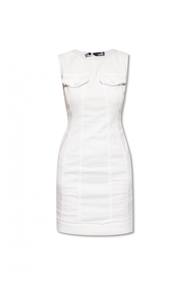 SchaferandweinerShops GB - White Denim dress Love Moschino